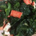 ココキキララ's cooksnap of when they made 超簡単　ほうれん草カニかまポン酢和え.