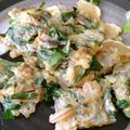 yuhuoba's cooksnap of when they made ニラとあさりのチヂミ.