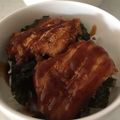 りんごとみかん♬'s cooksnap of when they made 乗せるだけ。海苔カツ丼弁当.