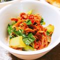 ☆のりぞー☆'s cooksnap of when they made ＊常備菜＊小松菜と切干し大根の甘酢和え.