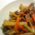 ☆瑠璃☆'s cooksnap of when they made じゃが＆セロリ＆豚肉のマヨ炒め.
