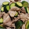 呑んべぇは友達's cooksnap of when they made かんたん！豚肉と胡瓜のさっぱりポン酢炒め.