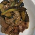 4児男子母さんの台所's cooksnap of when they made 豚こま肉とナス大葉の味噌炒め.