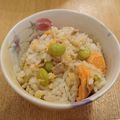 chanomaru's cooksnap of when they made 母直伝 鮭の炊き込みご飯.
