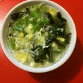 ブランディ's cooksnap of when they made ニンニクとセロリのわかめスープ.