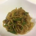 papikun's cooksnap of when they made カレー味でピリッ♪ 糸こんとピーマン炒め.