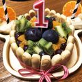 あっこ٭♫'s cooksnap of when they made 1歳のお誕生日に♪離乳食バースデーケーキ.