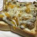 林檎の木☆'s cooksnap of when they made マヨ納豆チーズトースト☆.