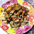 K0A9O0R8U♪'s cooksnap of when they made ゴーヤとふわふわ卵の甘酢あんかけ.