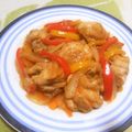 えれぼん's cooksnap of when they made 鶏胸肉とパプリカの甘酢炒め.