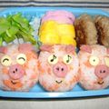 まやはや's cooksnap of when they made Happyお弁当**３匹の仔豚**.