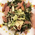 クックJYY6D5☆'s cooksnap of when they made お弁当に☆水菜ときのこのガーリック炒め.