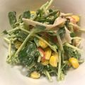 ぶぶかち's cooksnap of when they made 豆苗＊コーン＊かにかまのマヨネーズ和え.