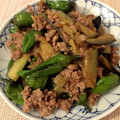 しず♬'s cooksnap of when they made 茄子・挽き肉・ししとうの味噌炒め.
