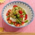 さとママ925's cooksnap of when they made なめ茸オクラトマトのせ　冷や奴.