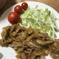 ムキマイ's cooksnap of when they made 【定食屋さん風】しょうが焼き.