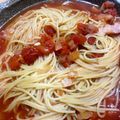 oおさかなo's cooksnap of when they made 旦那の好物！！トマトベーコンスープパスタ.