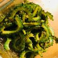 チャックねこ☆'s cooksnap of when they made ゴーヤのごま和え♪薄く切って苦味少なく♪.