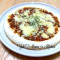 YUH♡ママ's cooksnap of when they made 簡単ミートソースピザヽ(*^∇^*)ﾉ .