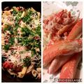ame-ikuru's cooksnap of when they made 蟹とキノコとほうれん草のパスタ.