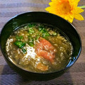 ももちゃんのれしぴ's cooksnap of when they made 1分でできる！梅ととろろ昆布のお吸い物.