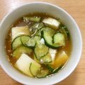 shihossy's cooksnap of when they made キュウリと豆腐の簡単冷汁.