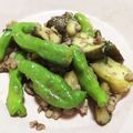 クックZBW05K☆'s cooksnap of when they made ししとうとなすのひき肉味噌炒め.