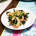 こともみ's cooksnap of when they made 小松菜、ちくわ、ツナの卵とじ.