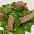 amileamila's cooksnap of when they made ＊甘長とうがらしとベーコンの炒め物＊.