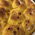 hasuppi's cooksnap of when they made かぼちゃちぎりパン(乳製品不使用).