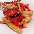 ёdey2upё's cooksnap of when they made 長芋とエリンギ、パプリカのバター醤油炒め.