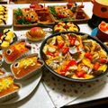 taruto77's cooksnap of when they made キャラ弁**こいのぼりウインナー.