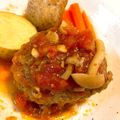 ゆなちーず's cooksnap of when they made 圧力鍋で蒸しトマトハンバーグ.