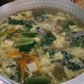 trump1129's cooksnap of when they made 小松菜とたまごのスープ.