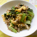 花時計咲いた's cooksnap of when they made 豚こまとほうれん草の卵炒め.