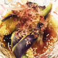 hinaboco's cooksnap of when they made レンジで簡単★蒸しナスのおひたし★.