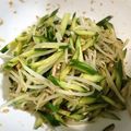 クリちゃん0309's cooksnap of when they made きゅうり大量消費 もやしとツナ和え.