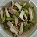 yuri314's cooksnap of when they made アスパラとエリンギとベーコンいため.