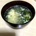 ciris's cooksnap of when they made 簡単　わかめ入りたまごスープ.
