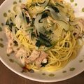 tanishi27's cooksnap of when they made 楽早☆鶏ももとほうれん草のペペロンチーノ.