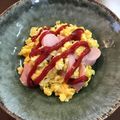 ☆ぼうchan☆'s cooksnap of when they made 魚肉ソーセージ入りのスクランブルエッグ♪.