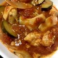 04eri08's cooksnap of when they made レンジだけ★ズッキーニとむね肉のトマト煮.
