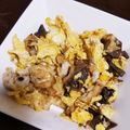まゆぴーとこちゃ's cooksnap of when they made 今日の大皿♡簡単豚肉とキクラゲの卵炒め.