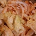 EmikoT's cooksnap of when they made 鶏ササミ☆簡単☆夏のピリ辛サラダ.