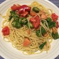 あお_大学生's cooksnap of when they made トマトとオクラの簡単パスタ.