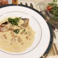 miwayon's cooksnap of when they made 鱈のムニエル＊うにクリームソース.