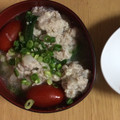 ルルルるか☆'s cooksnap of when they made 簡単！豆腐の肉団子とレタスの和風スープ.