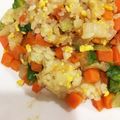 しらたまこもも's cooksnap of when they made 簡単！レタスチャーハン♡.