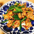 バン。's cooksnap of when they made 鶏せせりとニンニクの芽の炒め物.