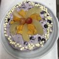 なちゃんU・x・U's cooksnap of when they made ケーキに合う＊ブルーベリークリーム＊.